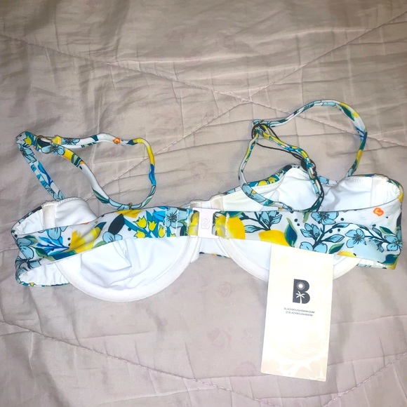 Blackborough - GEORGIA RUCHED UNDERWIRE TOP (Limoncello) - Picture 3 of 4